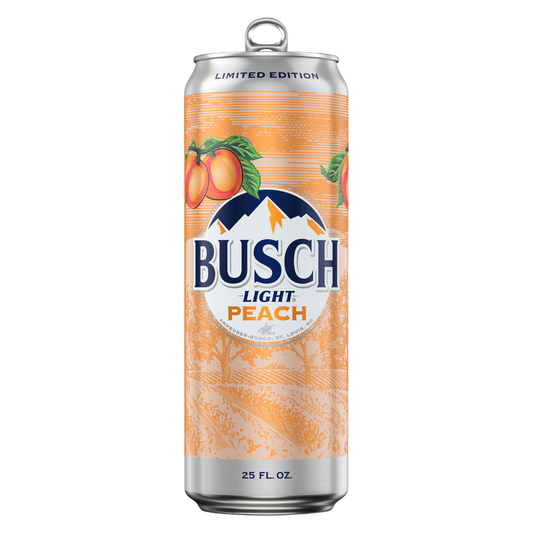 Busch Light Peach Single 25oz Can 4.1% ABV