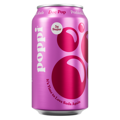 Poppi Prebiotic Soda Doc Pop 12oz Can