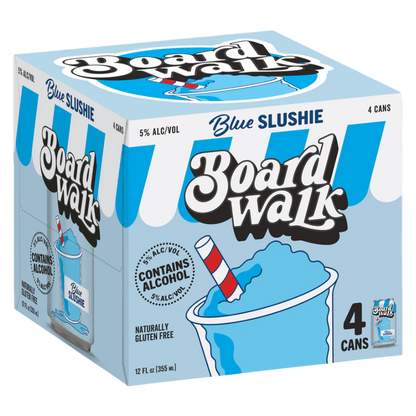 Boardwalk Blue Slushie 4pk 12oz Can