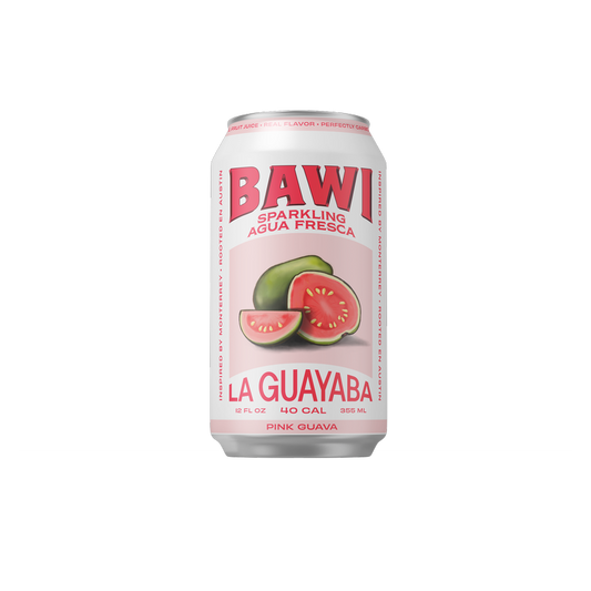 Bawi Pink Guava Agua Fresca 12oz Can