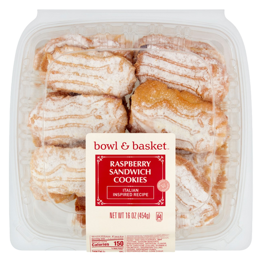 Bowl & Basket Raspberry Sandwich Cookies - 16oz
