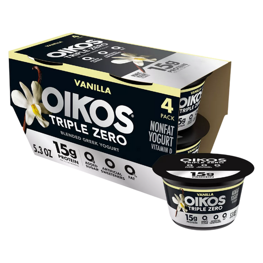 Oikos Triple Zero Vanilla Yogurt 4ct/5.3oz