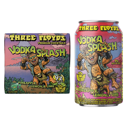 Three Floyds Vodka Splash Pineapple, Lemon, & Lime 4pk 12oz Cans 9% ABV