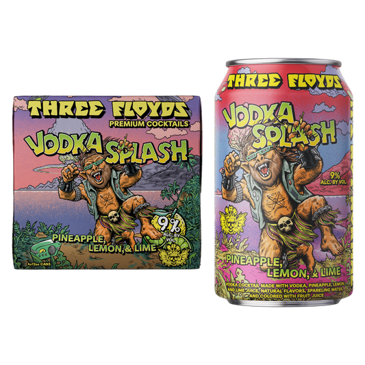 Three Floyds Vodka Splash Pineapple, Lemon, & Lime 4pk 12oz Cans 9% ABV