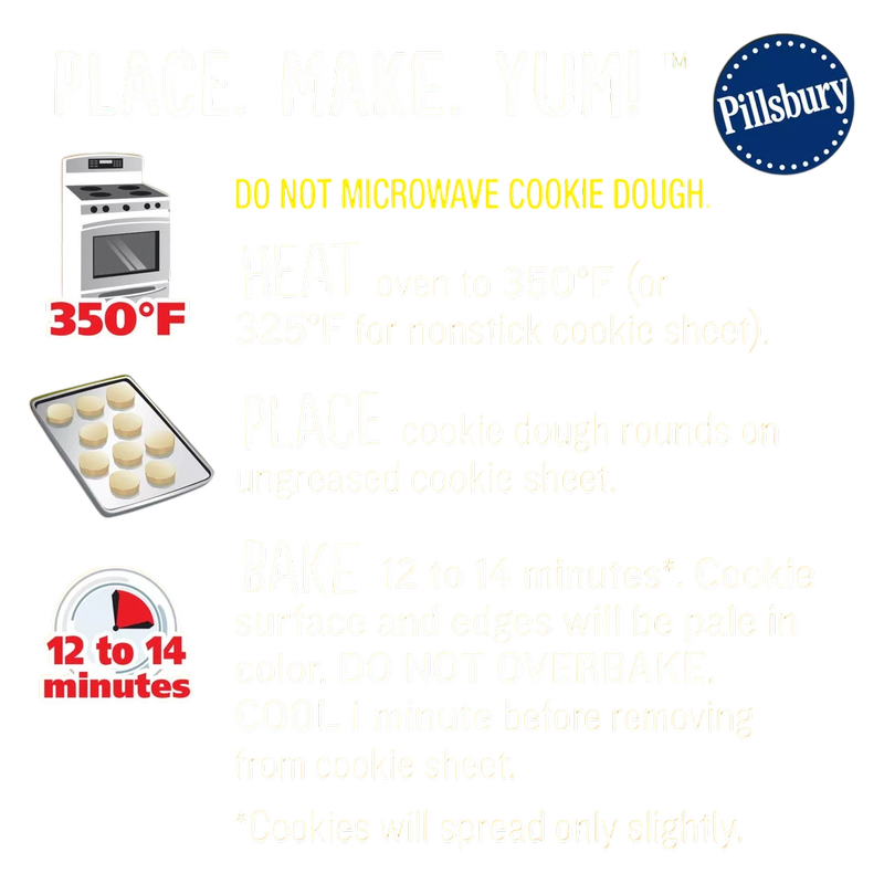 Pillsbury Ready to Bake! Pumpkin Shape Sugar Cookie Dough - 20ct/9.1oz