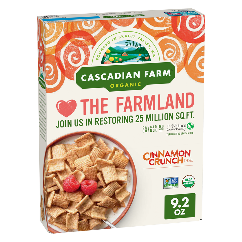 Cascadian Farm Organic Cereal, Cinnamon Crunch 9.2oz