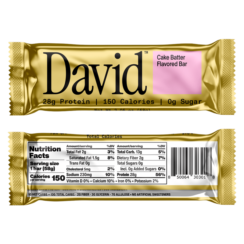 David Cake Batter Protein Bar, 2.05oz