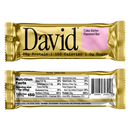 David Cake Batter Protein Bar, 2.05oz