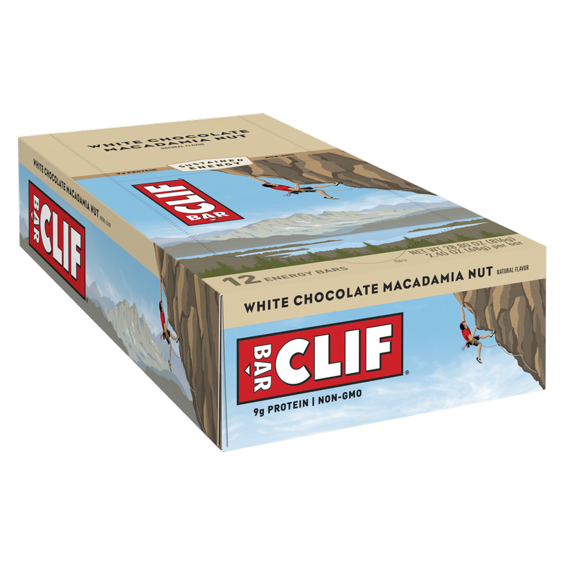 Clif Bar White Chocolate Macadamia Nut Energy Bar  Case 12 ct