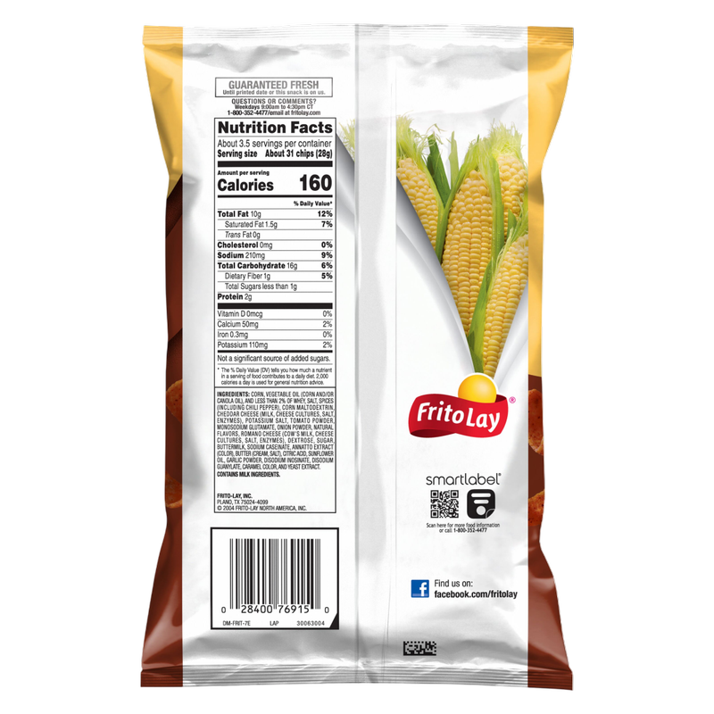 Fritos Flavored Corn Chips Chili Cheese 3.375oz
