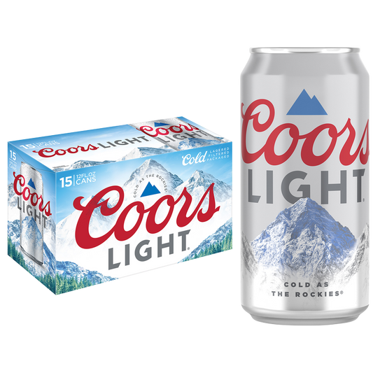 Coors Light 15pk 12oz Can 4.2% ABV
