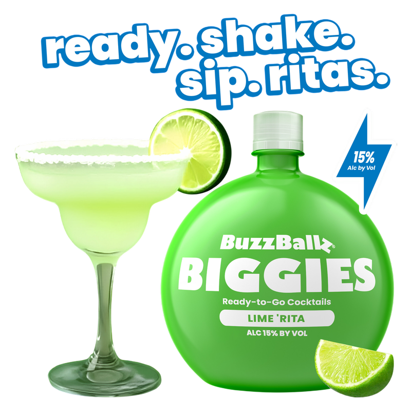 Buzzballz Biggies Chillers Lime 'Rita 1.5L 15% ABV