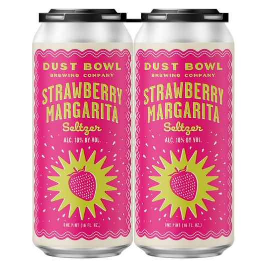 Dust Bowl Strawberry Margarita Seltzer 4pk 16oz Can