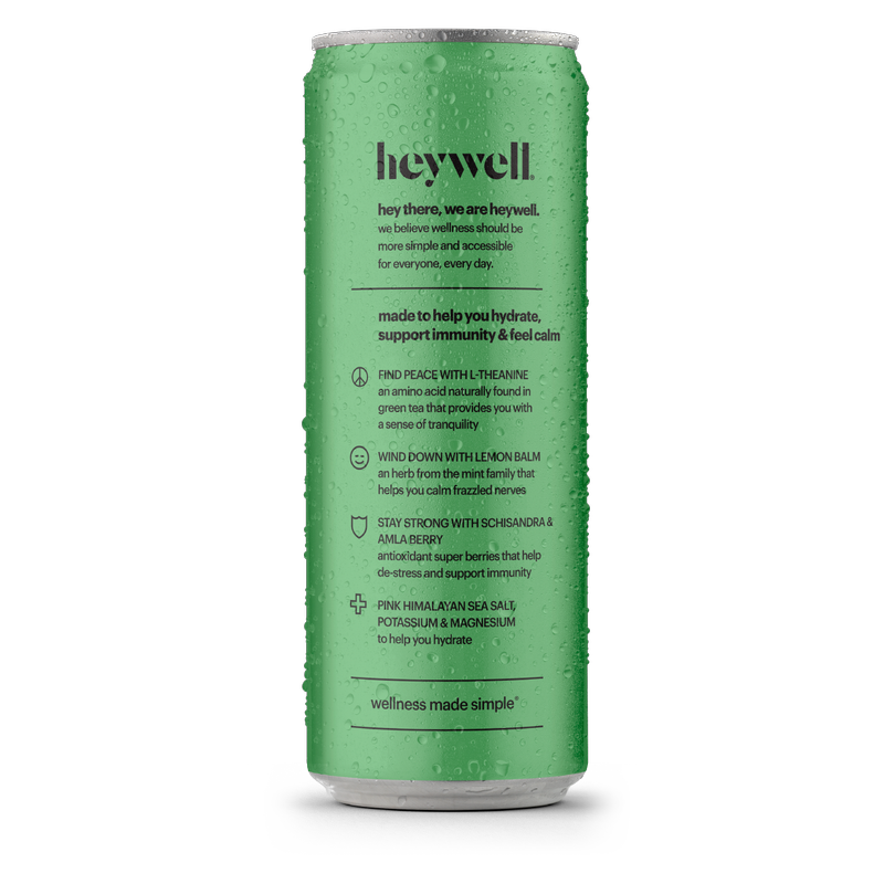 Heywell Calm + Hydrate Sparkling Lime 12oz Can