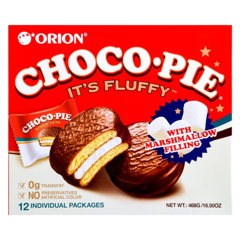 Orion Choco Pie 12 Ct,  16.5 oz