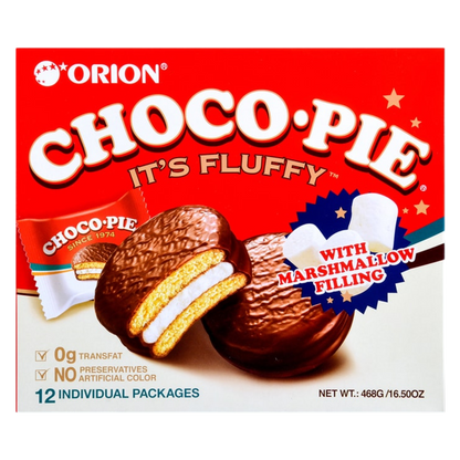 Orion Choco Pie 12 Ct,  16.5 oz