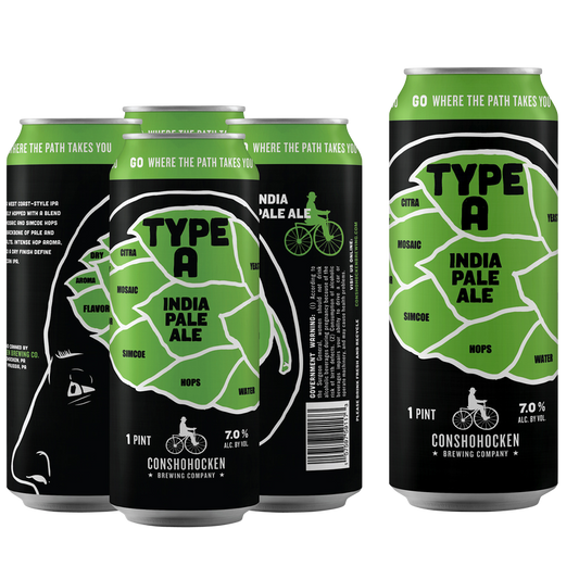 Conshohocken Brewing Company Type A IPA 4pk 16oz Can 7.0% ABV