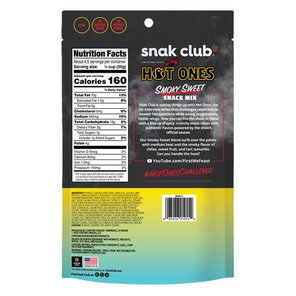 Snak Club Hot Ones Smoky Sweet Snack Mix, 4.5oz