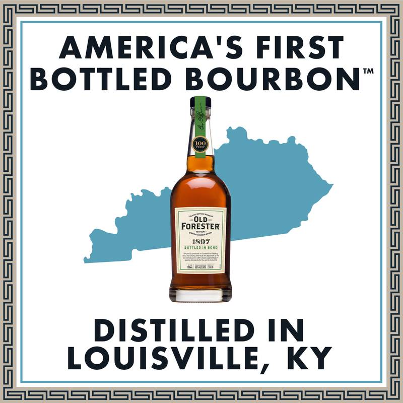 Old Forester Whiskey Row Series: 1897 Bottled in Bond Kentucky Straight Bourbon Whisky, 750 mL Bottle, 100 Proof