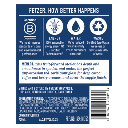 Fetzer Merlot 750ml