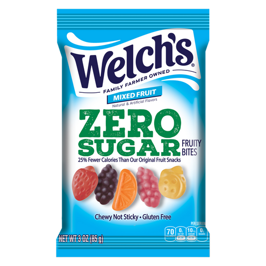 Welch's Zero Sugar Fruity Bites Mixed Fruit, 3oz