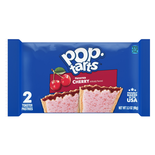 Pop-Tarts Frosted Cherry Breakfast Toaster Pastries 2ct