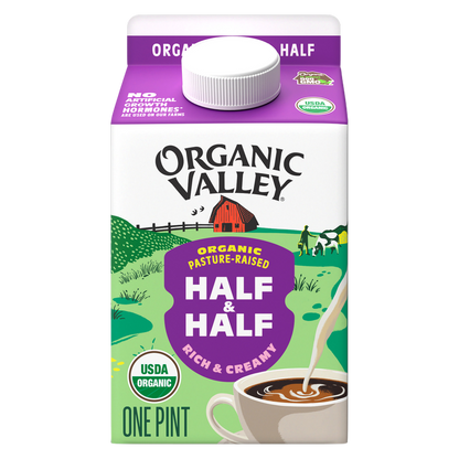 Organic Valley Half & Half 16oz