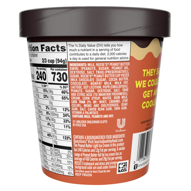Reese's Peanut Butter Cups Ice Cream Pint