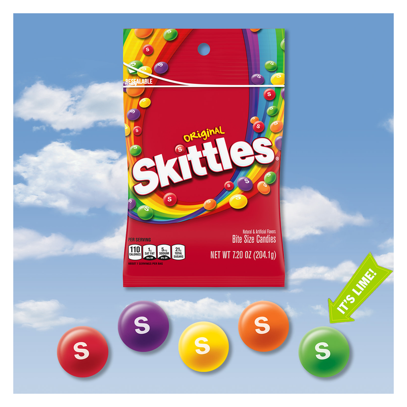 SKITTLES Original Chewy Candy, 7.2 oz Bag