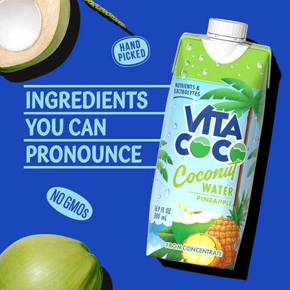 Vita Coco Coconut Pineapple Water 16.9oz Ctn