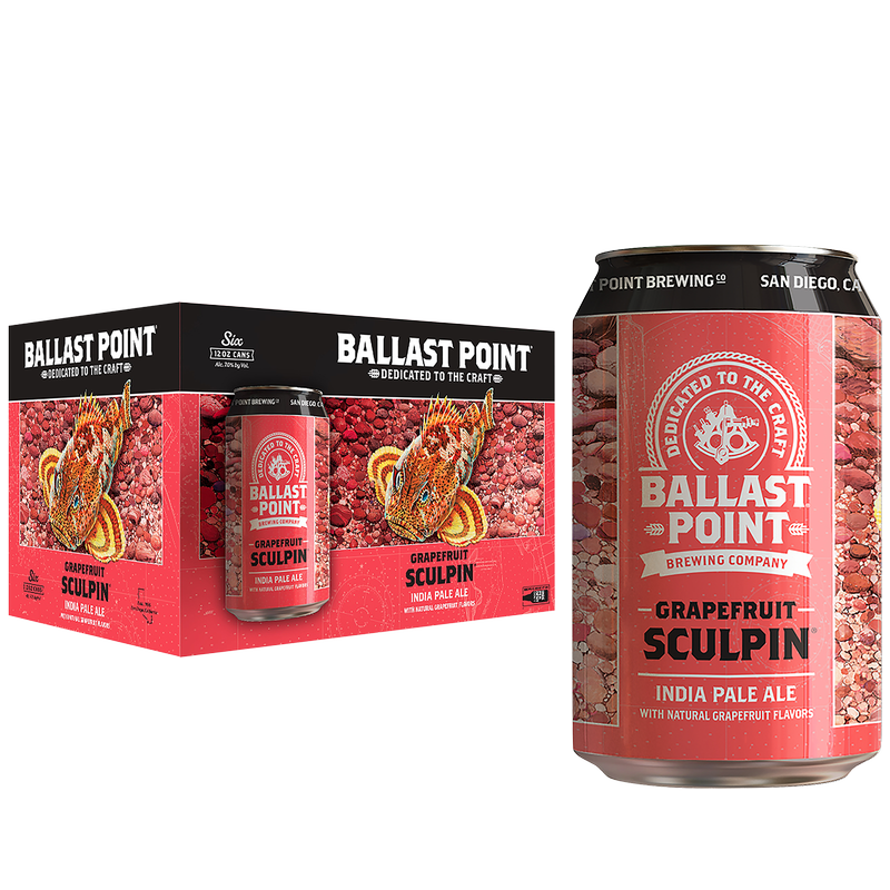 Ballast Point Grapefruit Sculpin 6pk 12oz Can 7.0% ABV