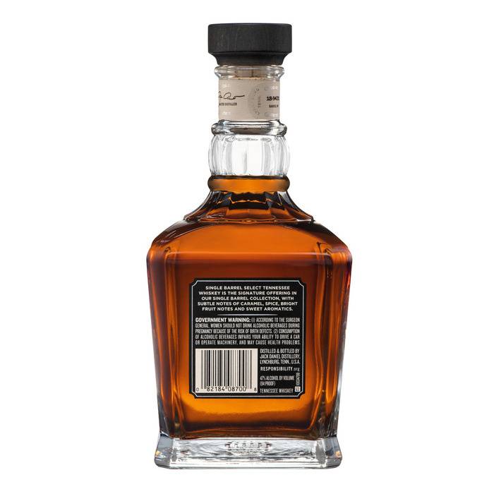 Jack Daniel's Single Barrel Select Tennessee Whiskey 750ml