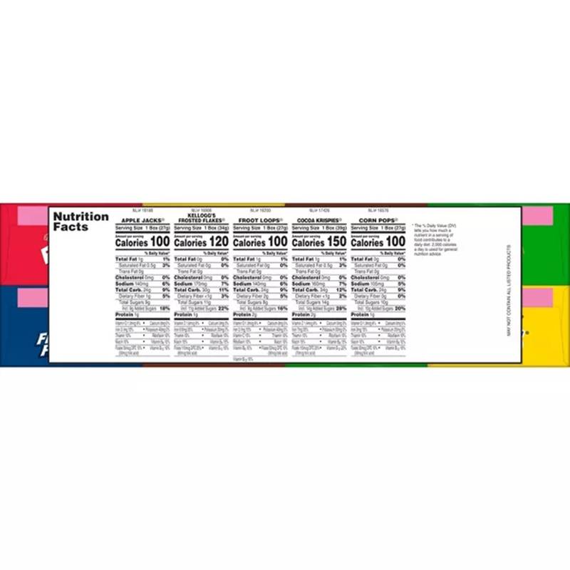 Kellogg's Fun-Pack Breakfast Variety Cereal, 8-Pack