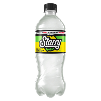Starry Zero Sugar Lemon Lime 20oz Btl