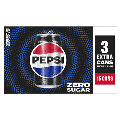 Pepsi Zero Sugar 15pk 12oz Can