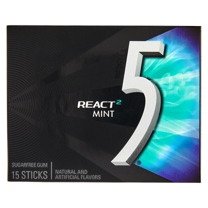 5 Gum React Mint 15ct