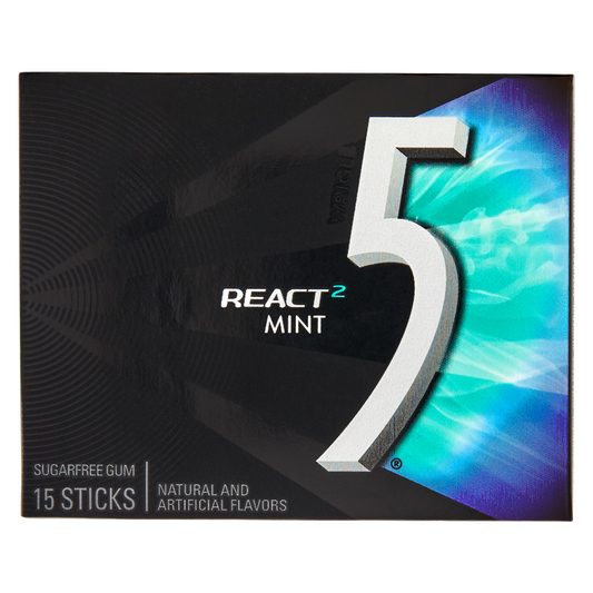 5 Gum React Mint 15ct