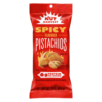 Nut Harvest Pistachios Spicy Flavored, 1.75oz