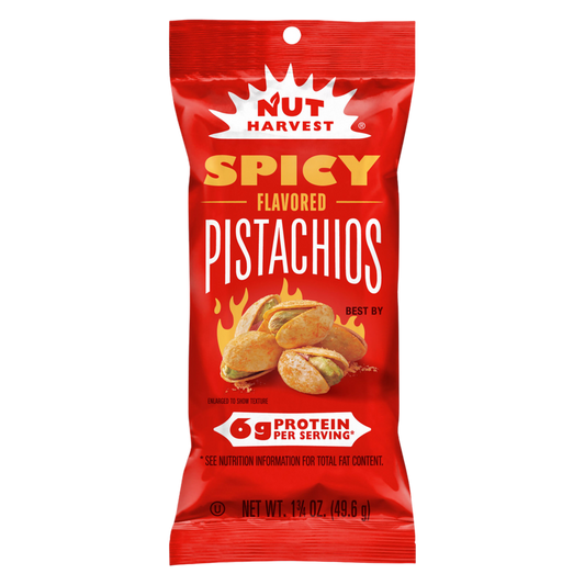 Nut Harvest Pistachios Spicy Flavored, 1.75oz
