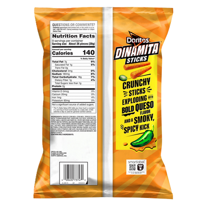 Doritos Dinamita Sticks Smoky Chile Queso 9oz