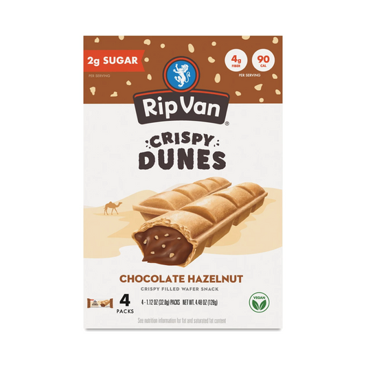 Crispy Dunes Vegan Chocolate Hazelnut Wafer Sticks, 4.48 oz