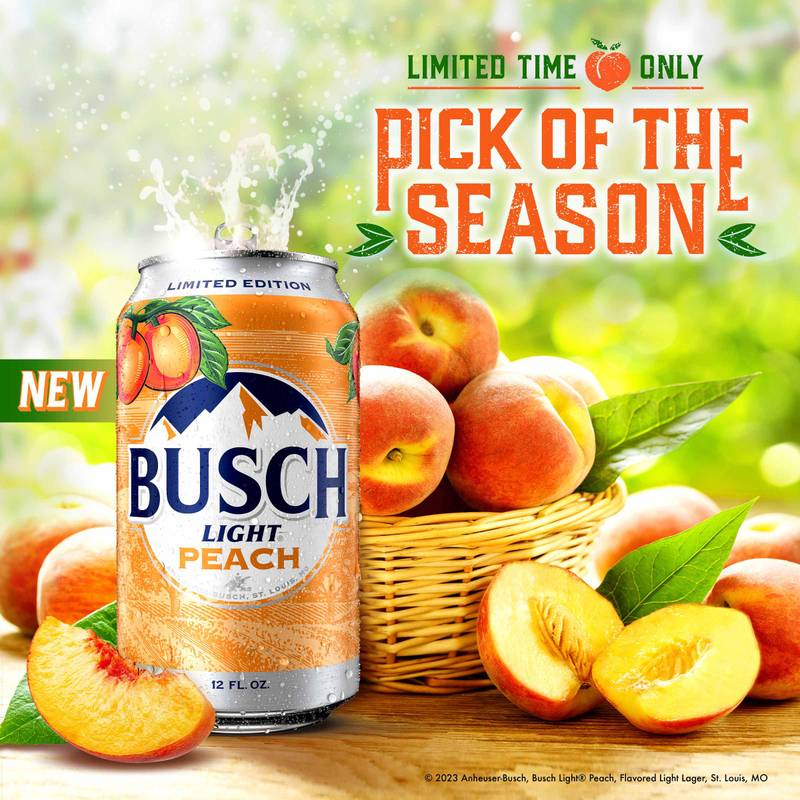 Busch Light Peach 12pk 12oz Can 4.1% ABV