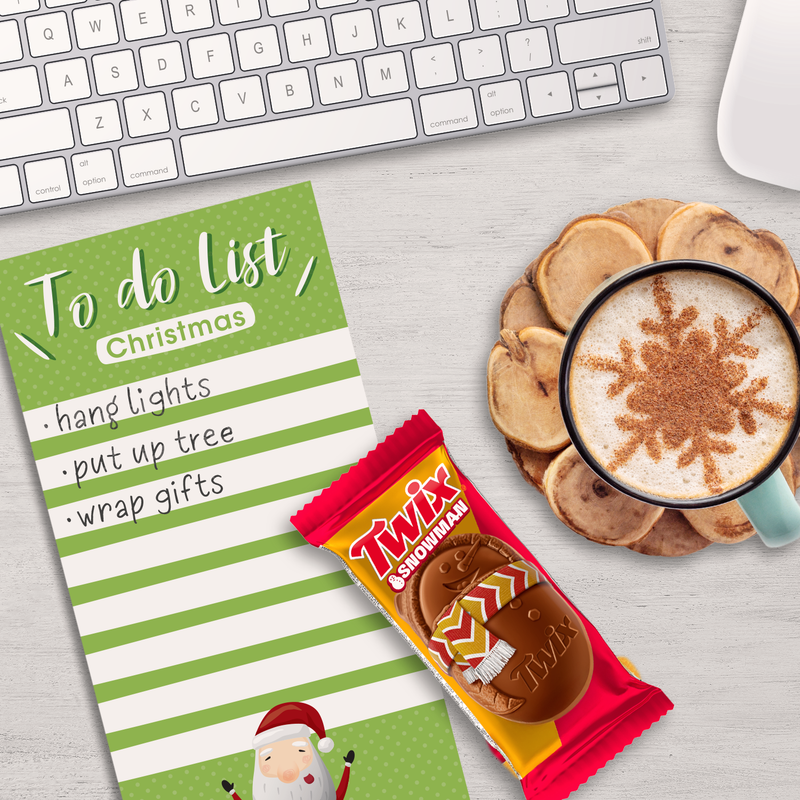 Twix Caramel Cookie Snowman, 1.06 oz