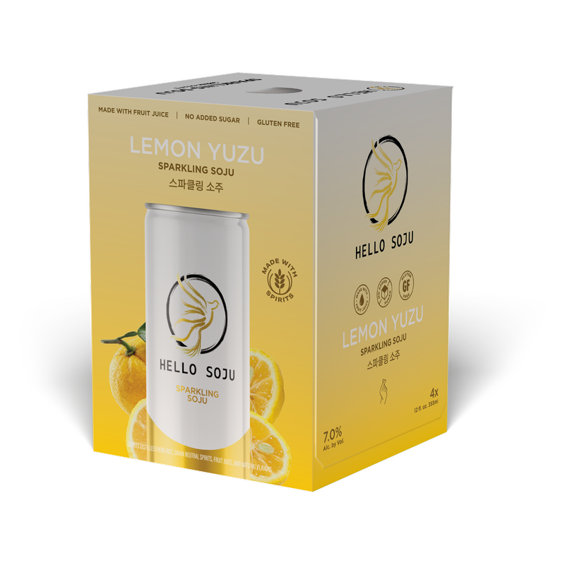Hello Soju Lemon Yuzu 4pk 12oz Can