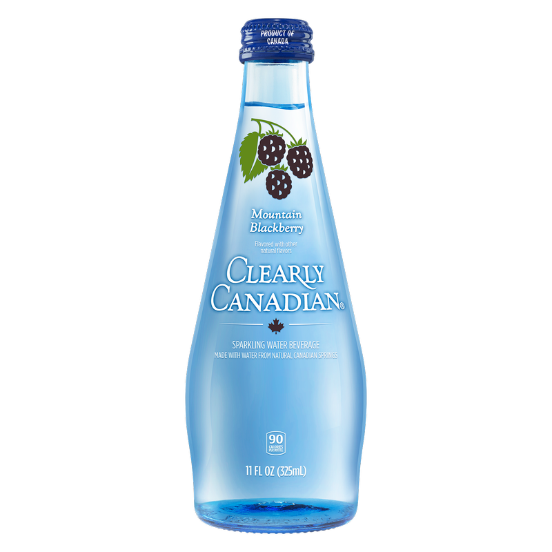 Clearly Canadian Mountain Blackberry 11oz Glass Bottle