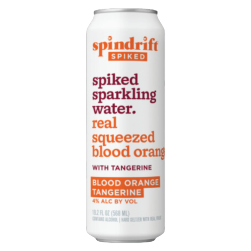Spindrift Spiked Blood Orange Hard Seltzer 19.2oz Can 4.0% ABV