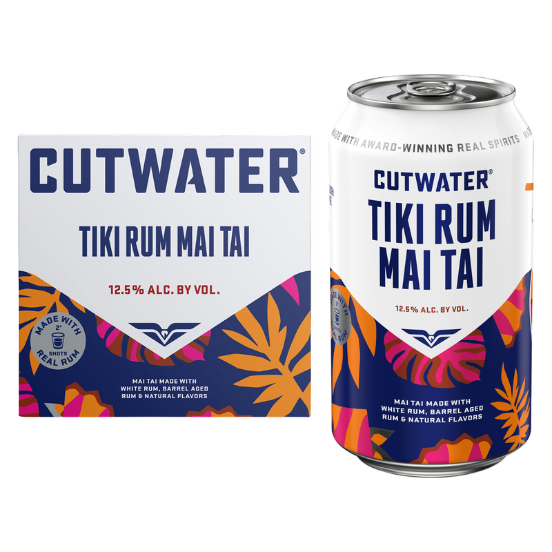 Cutwater Mai Tai Rum 4pk 12oz Can 12.5% ABV