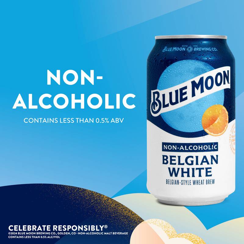 Blue Moon Non-Alcoholic Belgian Style 6pk 12oz Can