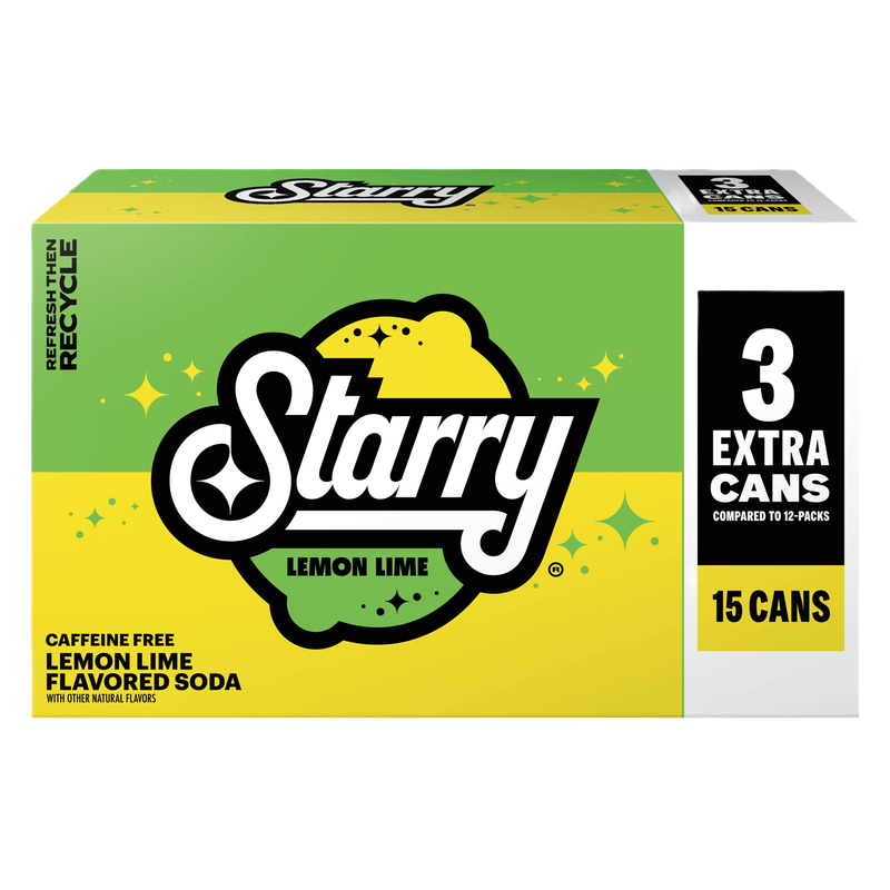Starry Lemon Lime 15pk 12oz Can