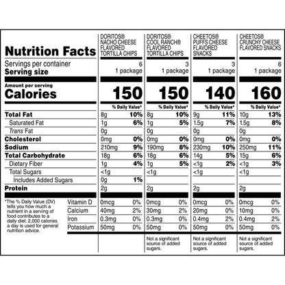 Frito-Lay Doritos & Cheetos Variety Pack 18ct